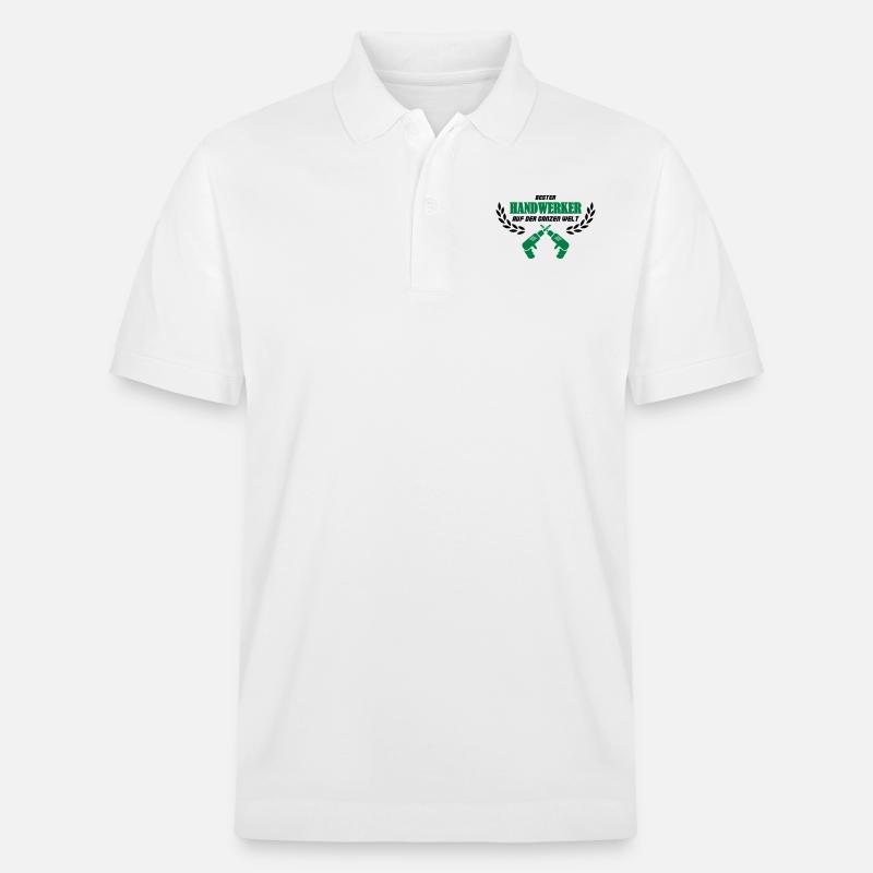 bester_handwerker_002 - Stanley/Stella Unisex Bio-Poloshirt PREPSTER - Weiß