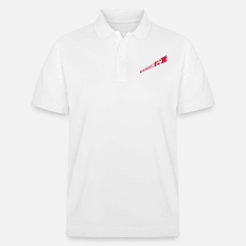 Anarchie Baise le système - Polo PREPSTER bio Stanley/Stella Unisexe - blanc