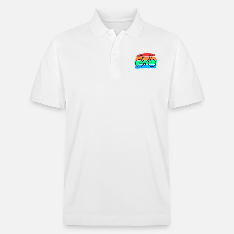 Fahrrad - Stanley/Stella Unisex Bio-Poloshirt PREPSTER - Weiß