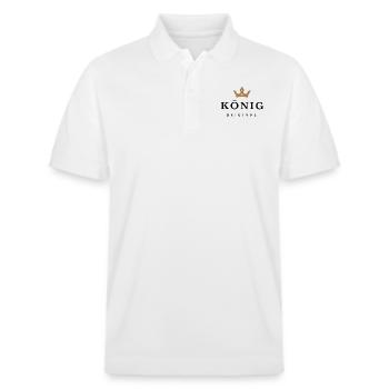 King - Stanley/Stella Unisex Organic Polo Shirt PREPSTER - white - Front - Roxy (174cm) & Andy (188cm)