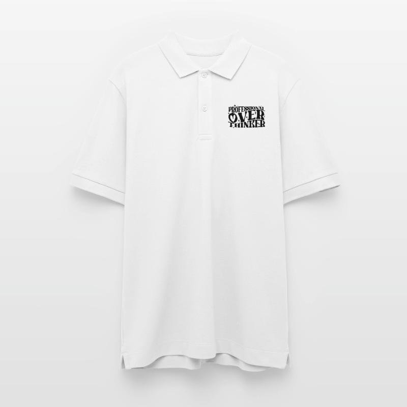 Professional Overthinker Witty Typography Humor Stanley/Stella Unisex Organic Polo Shirt PREPSTER