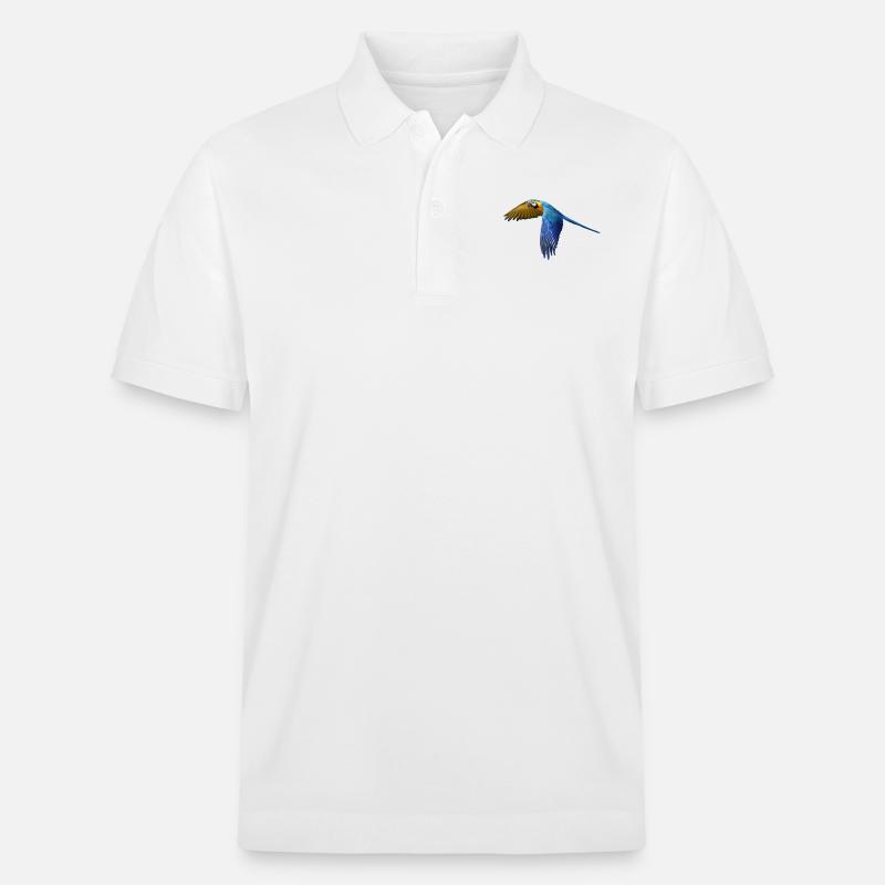 perroquet perroquet oiseau vogel2 - Polo PREPSTER bio Stanley/Stella Unisexe - blanc