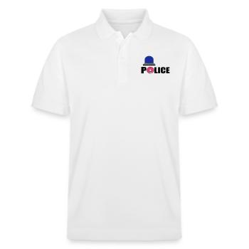 police d - Stanley/Stella Unisex Organic Polo Shirt PREPSTER - white - Front - Roxy (174cm) & Andy (188cm)