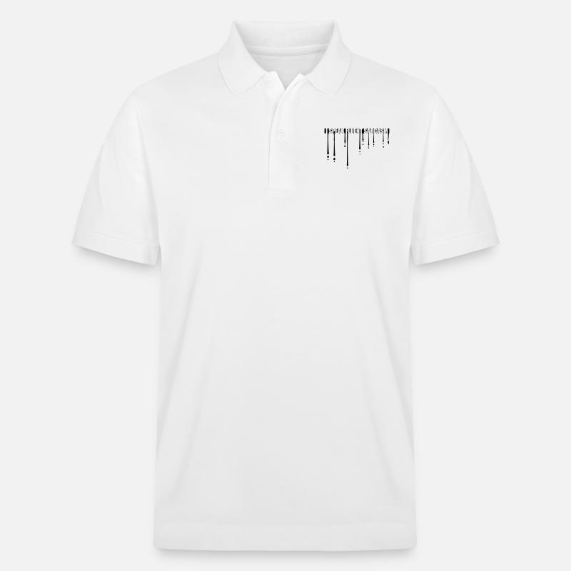 Graffiti Tropfen Sarkasmus - Stanley/Stella Unisex Bio-Poloshirt PREPSTER - Weiß