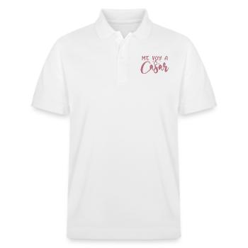 Me Voy A Casar I'm Getting Married Wedding Engaged - Stanley/Stella Unisex Organic Polo Shirt PREPSTER - white - Front - Roxy (174cm) & Andy (188cm)