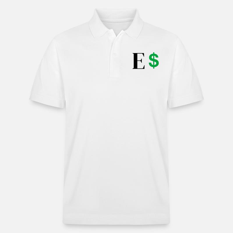 Lettre e dollar - Polo PREPSTER bio Stanley/Stella Unisexe - blanc