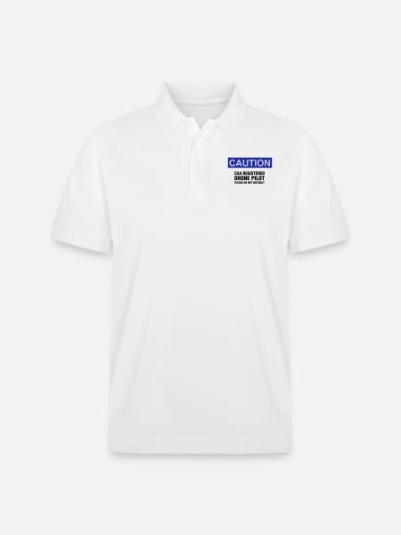 Drone Pilot - Stanley/Stella Unisex Organic Polo Shirt PREPSTER - white