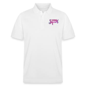 Festival Squad - Polo PREPSTER bio Stanley/Stella Unisexe - blanc - Devant - Roxy (174cm) & Andy (188cm)