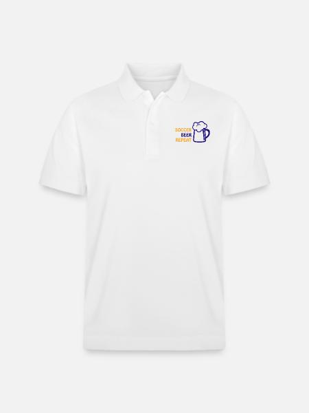 Fußball Soccer - Stanley/Stella Unisex Bio-Poloshirt PREPSTER - Weiß