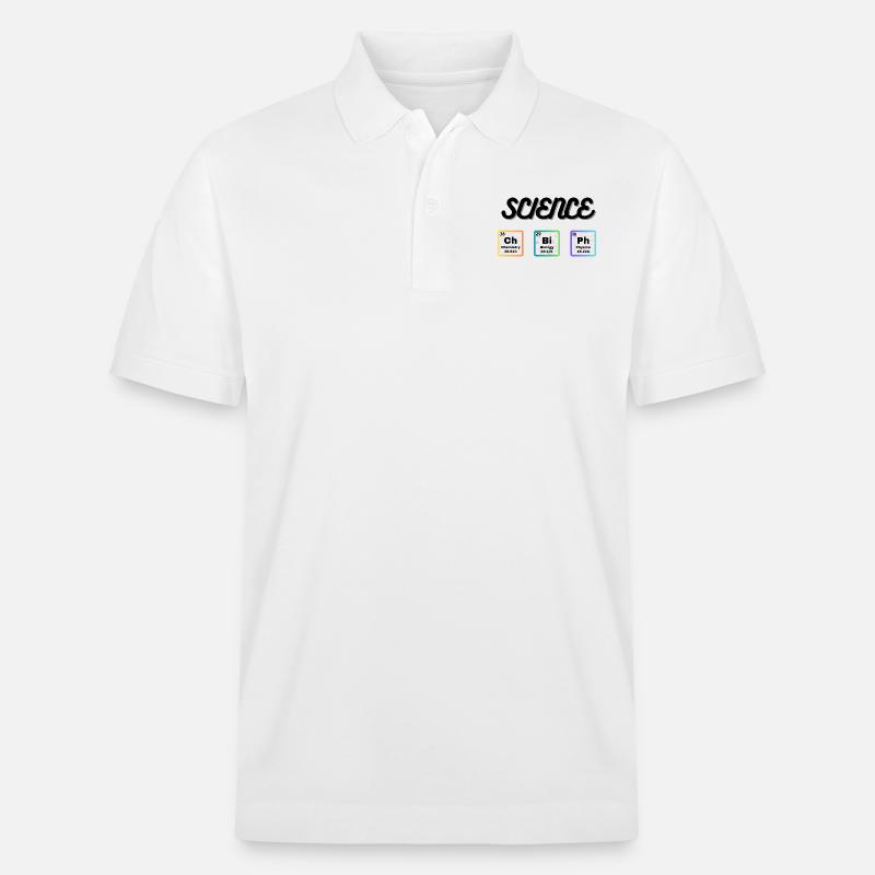 Science Wissenschaft - Stanley/Stella Unisex Bio-Poloshirt PREPSTER - Weiß