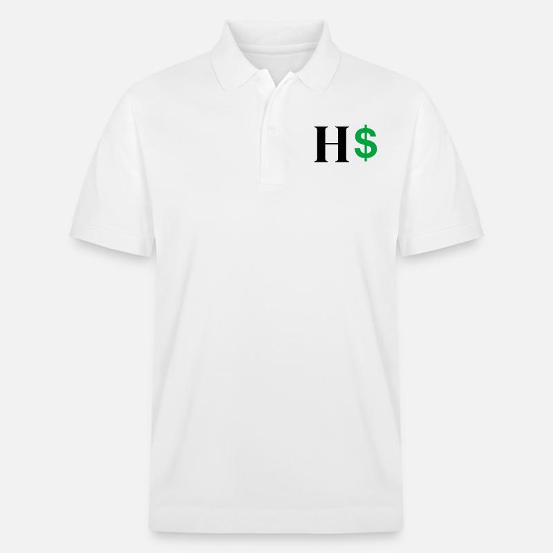 Buchstabe h Dollar - Stanley/Stella Unisex Bio-Poloshirt PREPSTER - Weiß