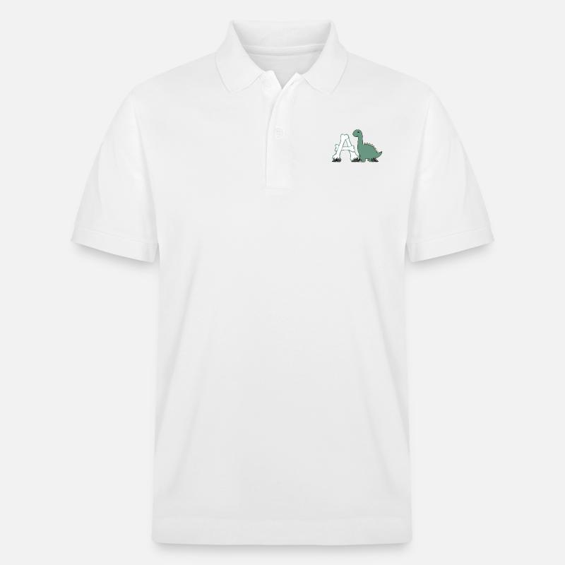 Lettre A - Polo PREPSTER bio Stanley/Stella Unisexe - blanc