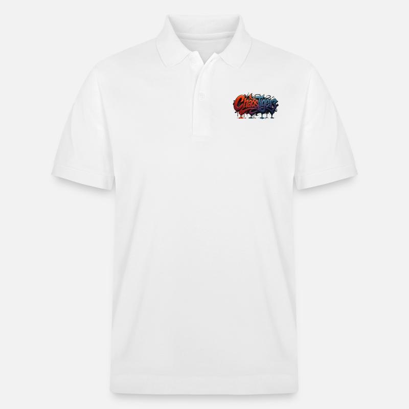 Chaos Tiger - Wildstyle Graffiti Design - Polo PREPSTER bio Stanley/Stella Unisexe - blanc