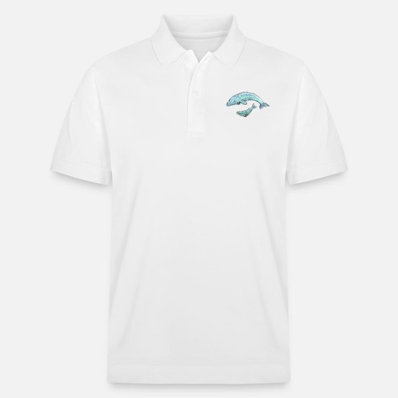 Grauwal - Stanley/Stella Unisex Bio-Poloshirt PREPSTER - Weiß