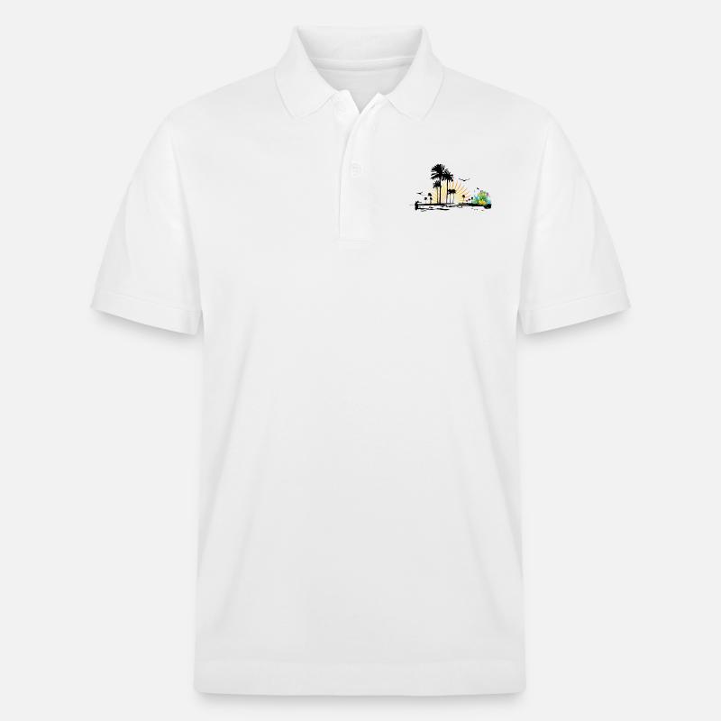 beach - Stanley/Stella Unisex Bio-Poloshirt PREPSTER - Weiß