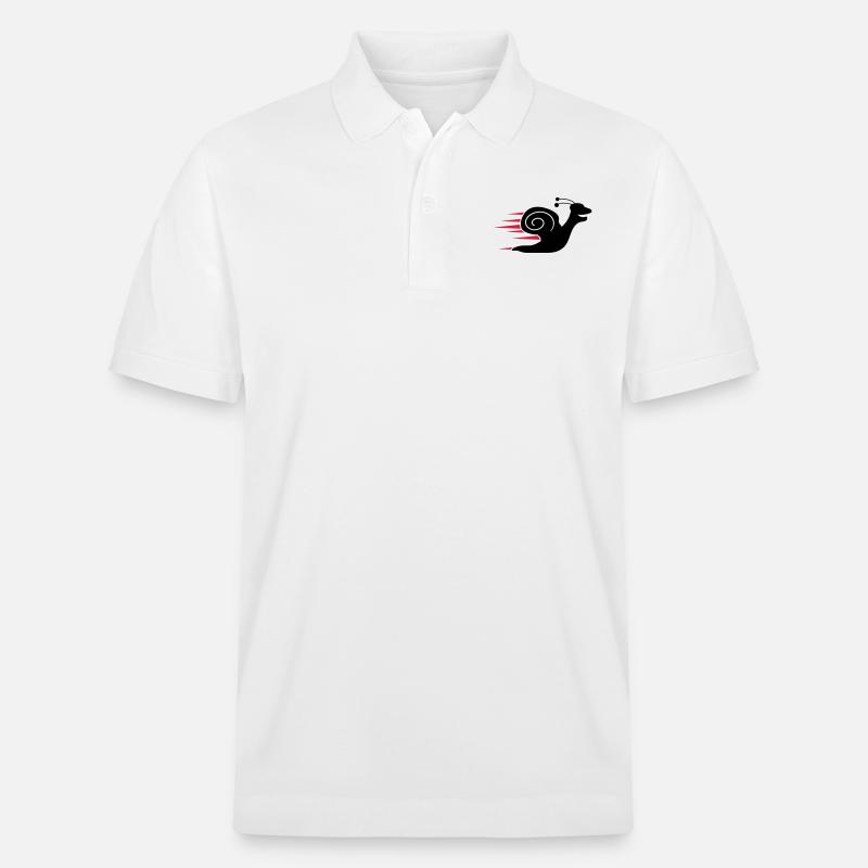 Fast Snail - Stanley/Stella Unisex Bio-Poloshirt PREPSTER - Weiß