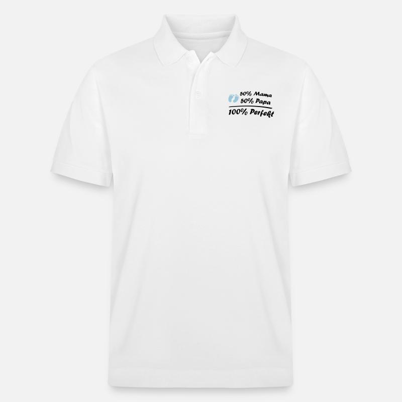 100_perfekt_02 - Stanley/Stella Unisex Bio-Poloshirt PREPSTER - Weiß