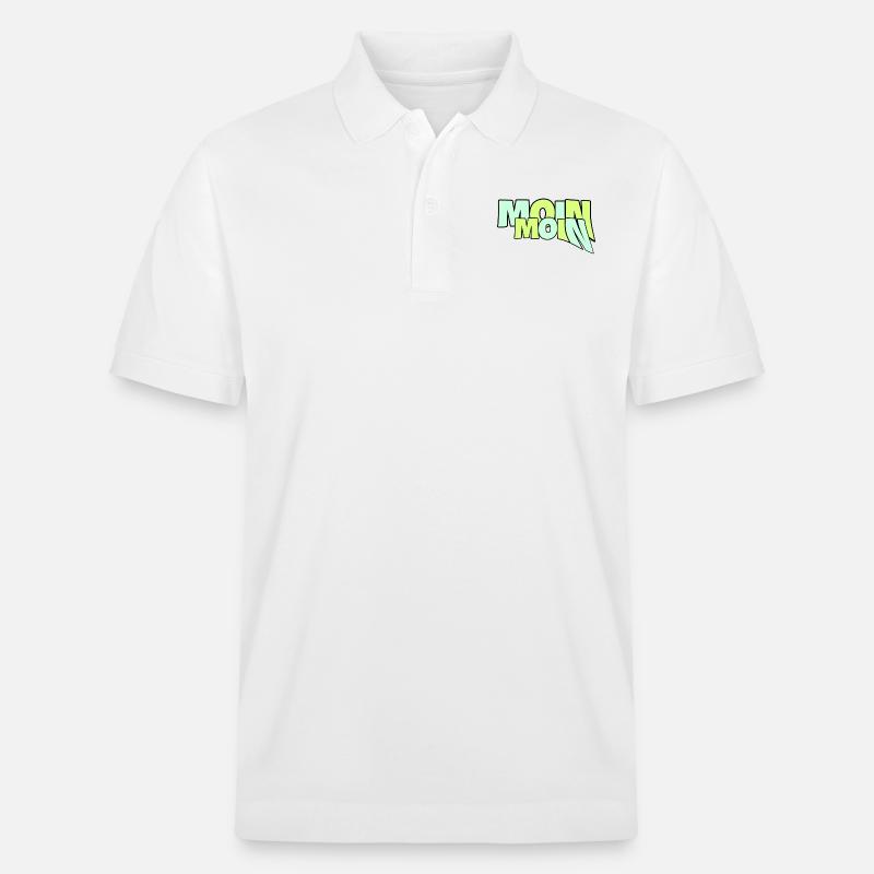 Moin Moin 19 - Stanley/Stella Unisex Bio-Poloshirt PREPSTER - Weiß