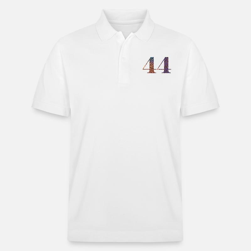 44e anniversaire léopard - Polo PREPSTER bio Stanley/Stella Unisexe - blanc