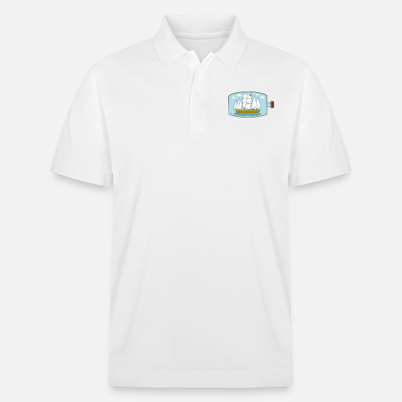 Buddelschiff - Stanley/Stella Unisex Bio-Poloshirt PREPSTER - Weiß
