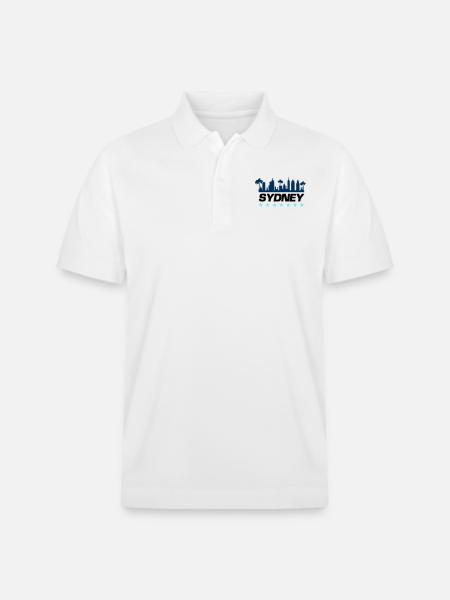 Sydney City - Stanley/Stella Unisex Organic Polo Shirt PREPSTER - white
