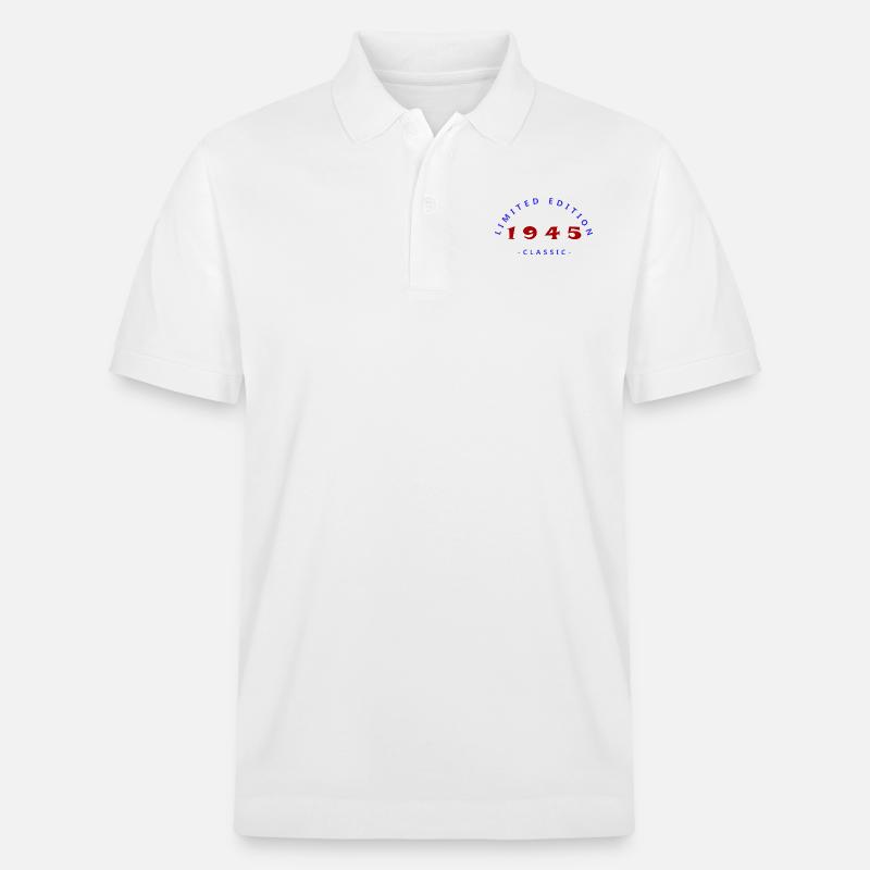 1945, édition limitée - Polo PREPSTER bio Stanley/Stella Unisexe - blanc
