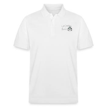 Cash stuffing queen - Stanley/Stella Unisex Bio-Poloshirt PREPSTER - Weiß - Vorne - Roxy (174cm) & Andy (188cm)