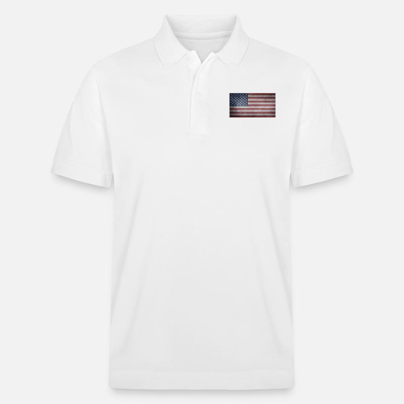 american eagle - Stanley/Stella Unisex Bio-Poloshirt PREPSTER - Weiß