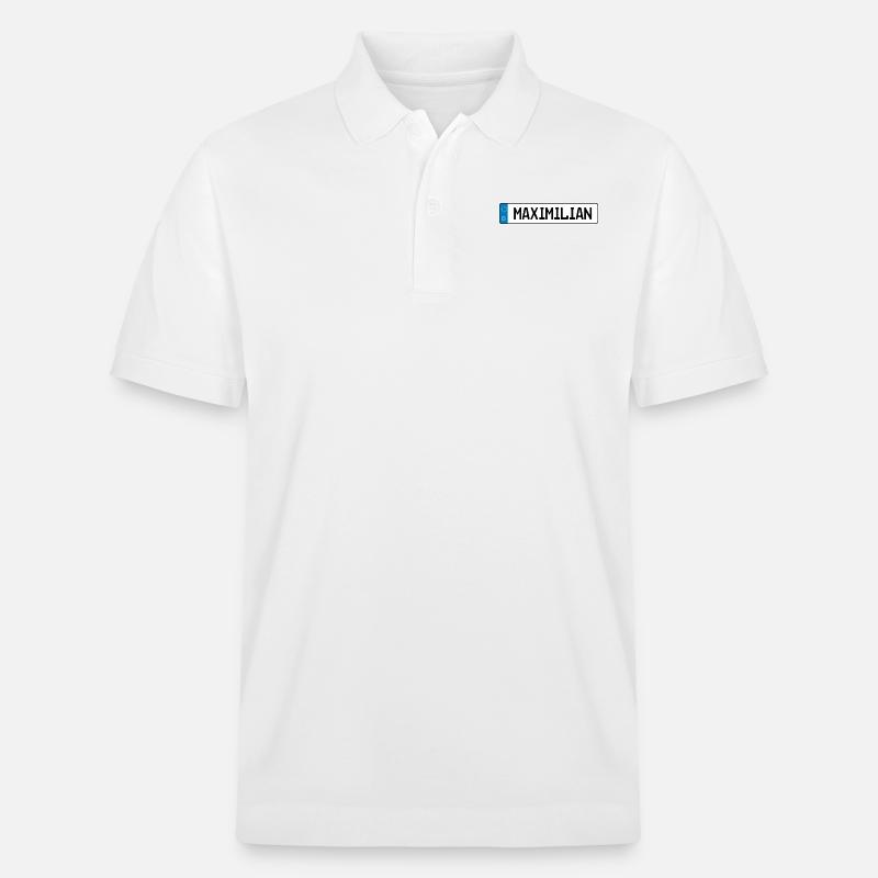 Modifica del regalo Maximilian Nome - Polo ecologica unisex PREPSTER di Stanley/Stella - bianco