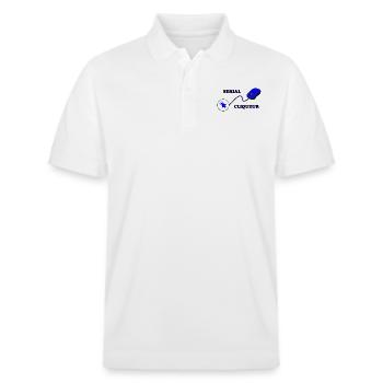 Serial Cliqueur - Polo PREPSTER bio Stanley/Stella Unisexe - blanc - Devant - Roxy (174cm) & Andy (188cm)