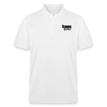 FEMME FATALE - Polo PREPSTER bio Stanley/Stella Unisexe - blanc - Devant - Roxy (174cm) & Andy (188cm)