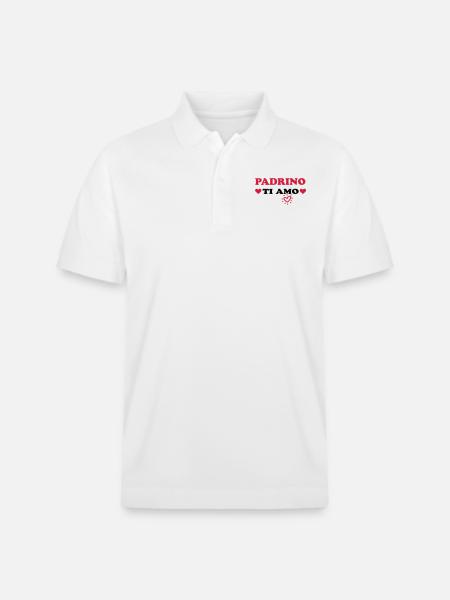 Padrino ti amo - Stanley/Stella Unisex Organic Polo Shirt PREPSTER - white
