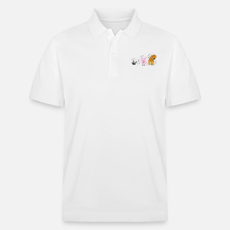 Evolution - Tiere - Stanley/Stella Unisex Bio-Poloshirt PREPSTER - Weiß