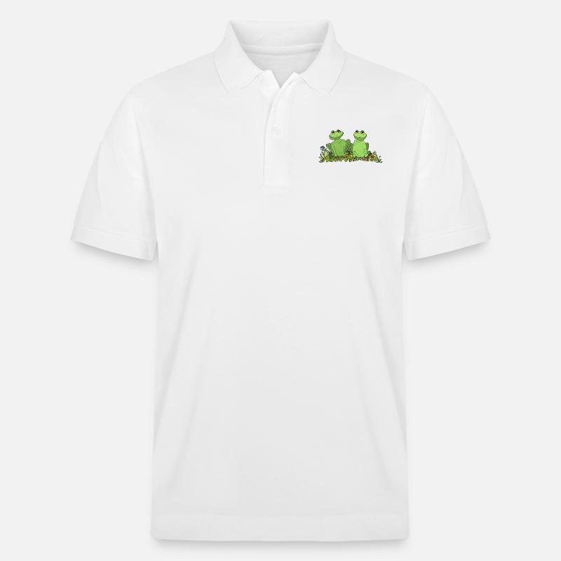 Frösche - Stanley/Stella Unisex Bio-Poloshirt PREPSTER - Weiß
