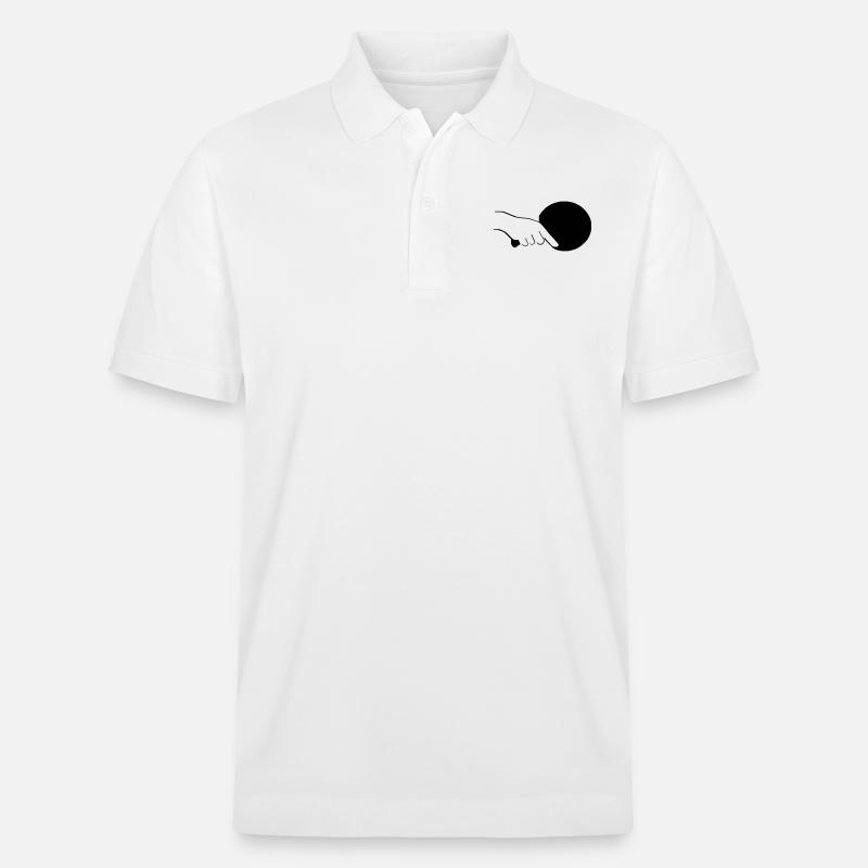 TT-Schlaeger_e - Stanley/Stella Unisex Bio-Poloshirt PREPSTER - Weiß