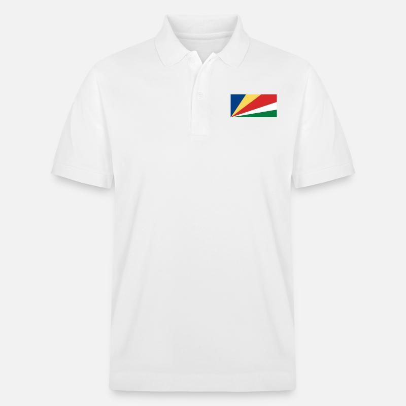 Drapeau des Seychelles - Polo PREPSTER bio Stanley/Stella Unisexe - blanc