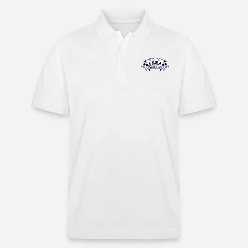 Boardgame Chess Backgammon Game Night - Stanley/Stella Unisex Organic Polo Shirt PREPSTER - white