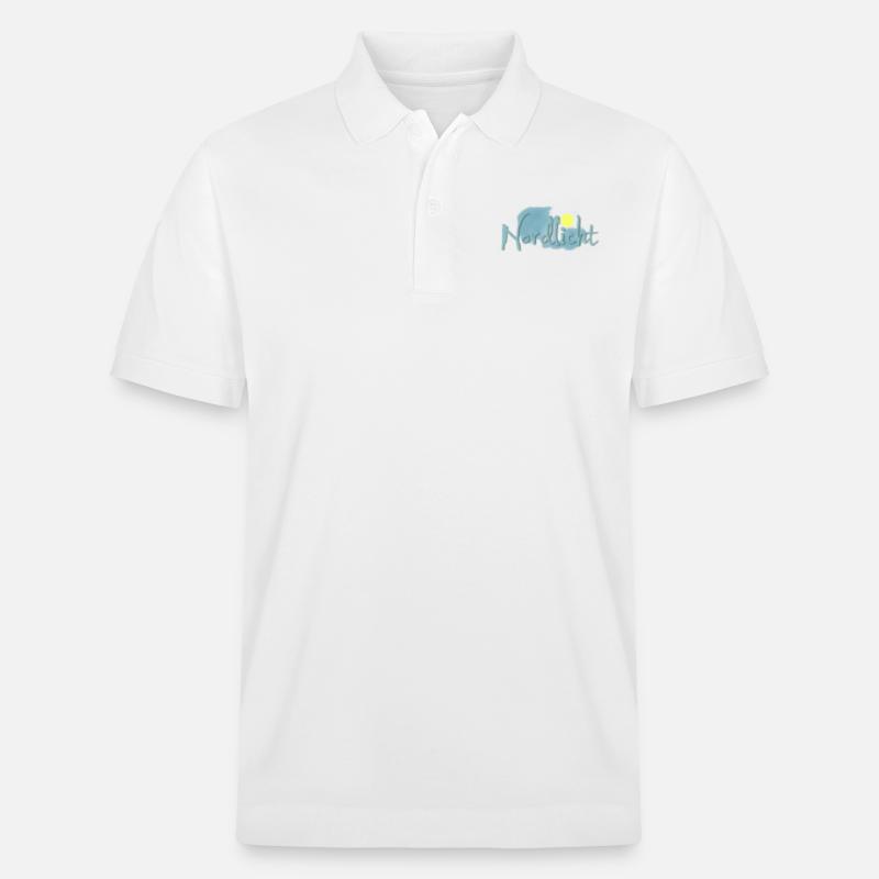 Aurores boréales 20 - Polo PREPSTER bio Stanley/Stella Unisexe - blanc