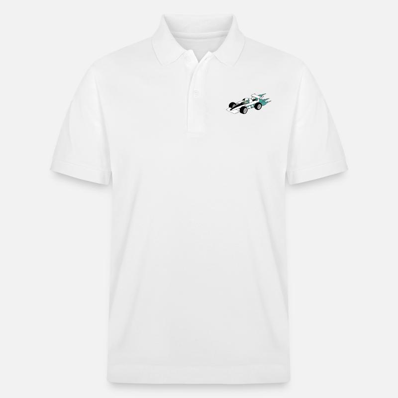 Formula Race car - Stanley/Stella Unisex Bio-Poloshirt PREPSTER - Weiß