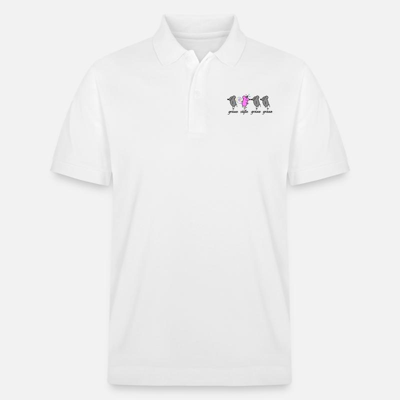 Maus und Mäuse - Stanley/Stella Unisex Bio-Poloshirt PREPSTER - Weiß