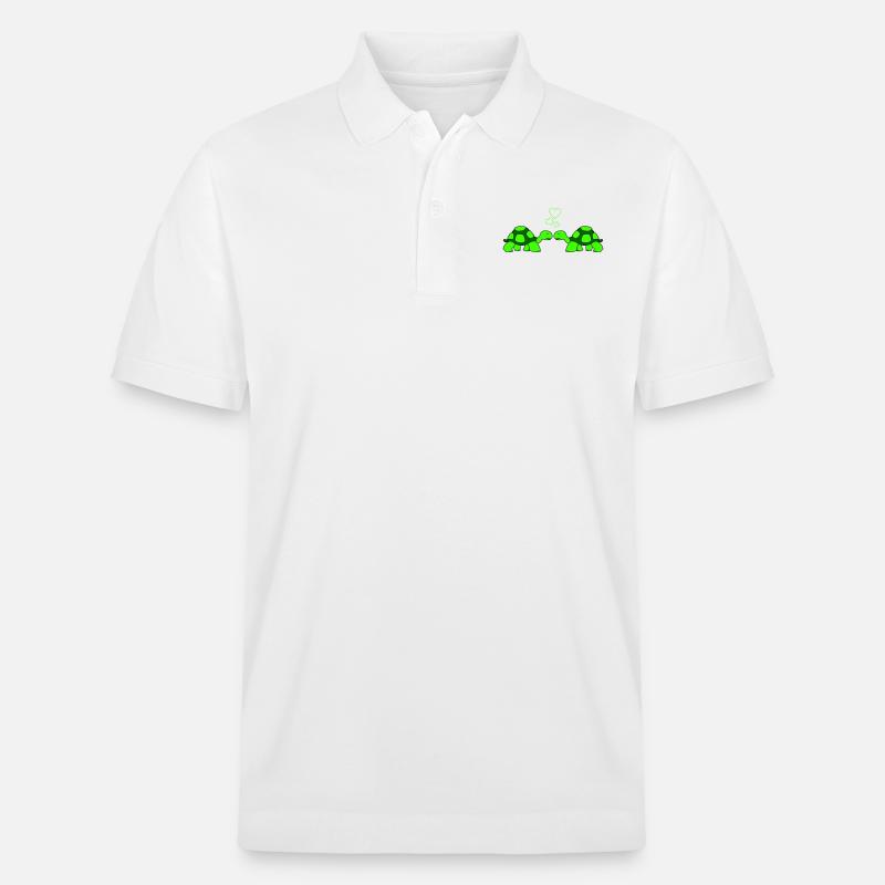 turtle love - Stanley/Stella Unisex Bio-Poloshirt PREPSTER - Weiß