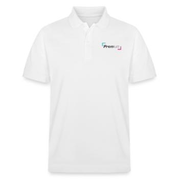 Simply Premium - Stanley/Stella Unisex Organic Polo Shirt PREPSTER - white - Front - Roxy (174cm) & Andy (188cm)