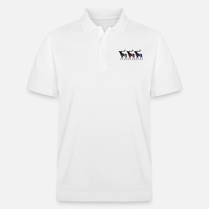 Hirsch - Stanley/Stella Unisex Bio-Poloshirt PREPSTER - Weiß