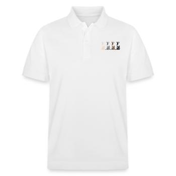 Labrador Retrievers - Stanley/Stella Unisex Organic Polo Shirt PREPSTER - white - Front - Roxy (174cm) & Andy (188cm)