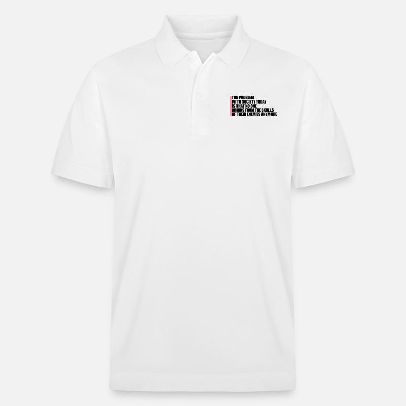 boissons de crânes ennemis - Polo PREPSTER bio Stanley/Stella Unisexe - blanc