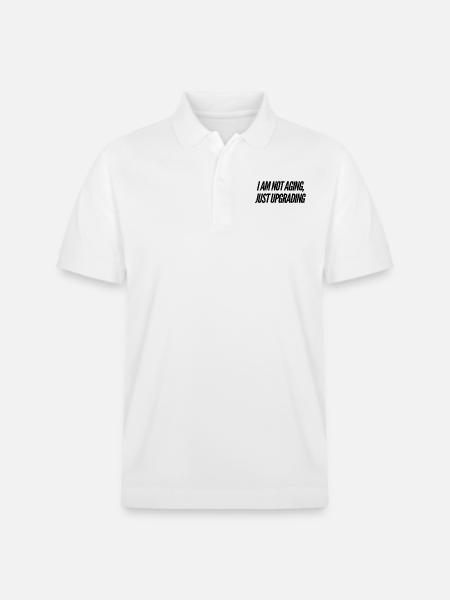 Birthday Gift Idea - Stanley/Stella Unisex Organic Polo Shirt PREPSTER - white