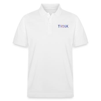 denken - Stanley/Stella Unisex Bio-Poloshirt PREPSTER - Weiß - Vorne - Roxy (174cm) & Andy (188cm)