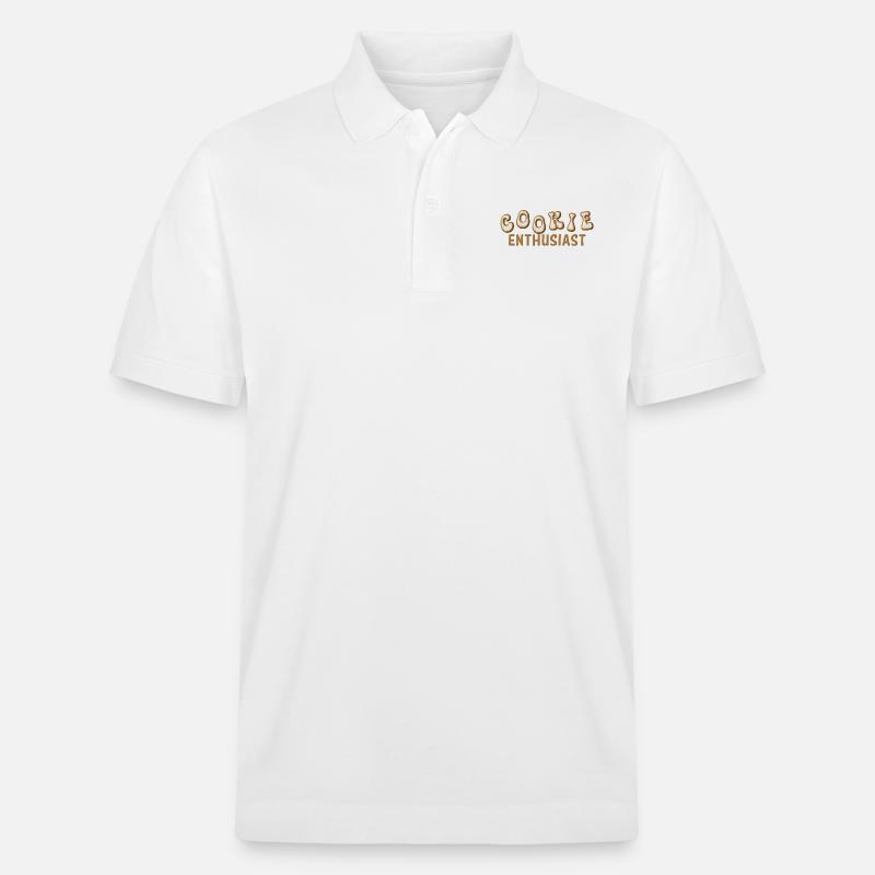 Passionné de cookies - Polo PREPSTER bio Stanley/Stella Unisexe - blanc