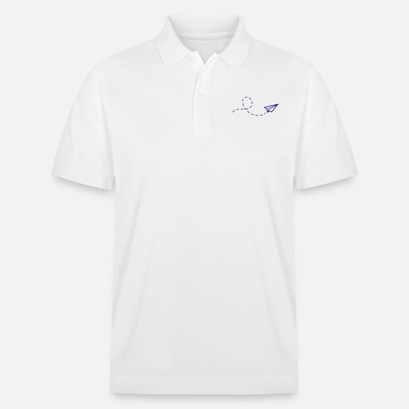 papierflieger - Stanley/Stella Unisex Bio-Poloshirt PREPSTER - Weiß