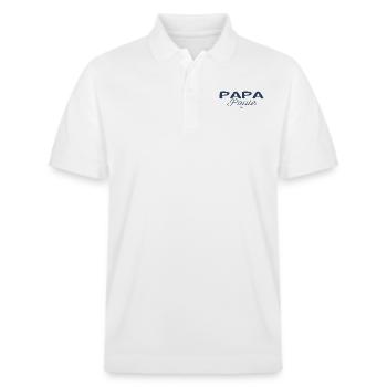Papa poule - Polo PREPSTER bio Stanley/Stella Unisexe - blanc - Devant - Roxy (174cm) & Andy (188cm)